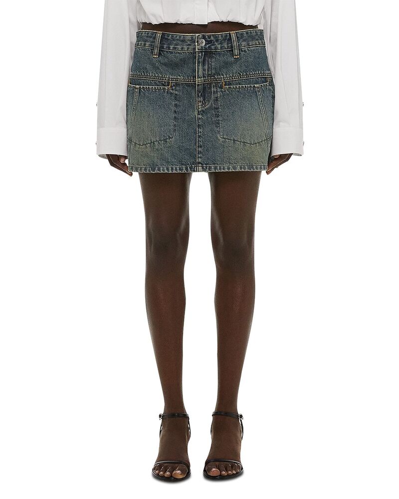 ヘルムート ラング レディース ボトムスカート ミニ デニム Helmut Lang Deniminiskirtinted Vintage Blue ブルー