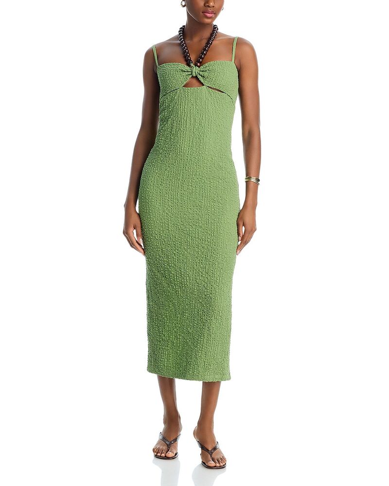 ナヌシュカ レディース トップス ワンピース ホルター Nanushkadelaide Beaded Halter Dress Matcha