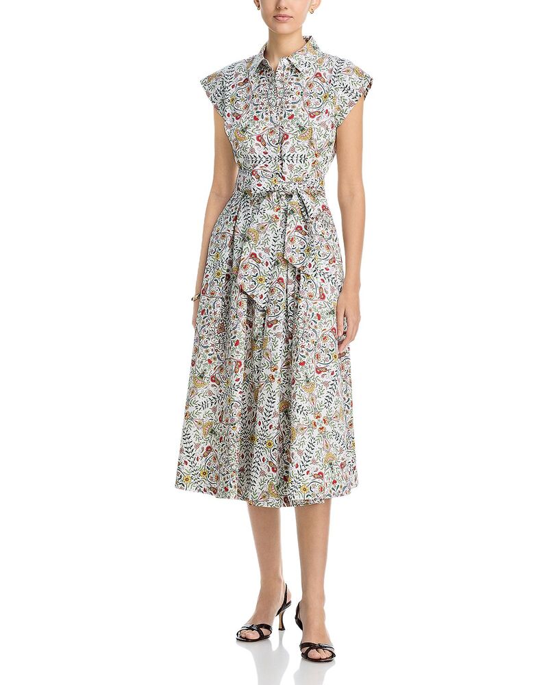 エリータハリ レディース トップス 衣装 御花柄 御花 Elie Tahari The Fran Folk Floral Dress Folk Floral