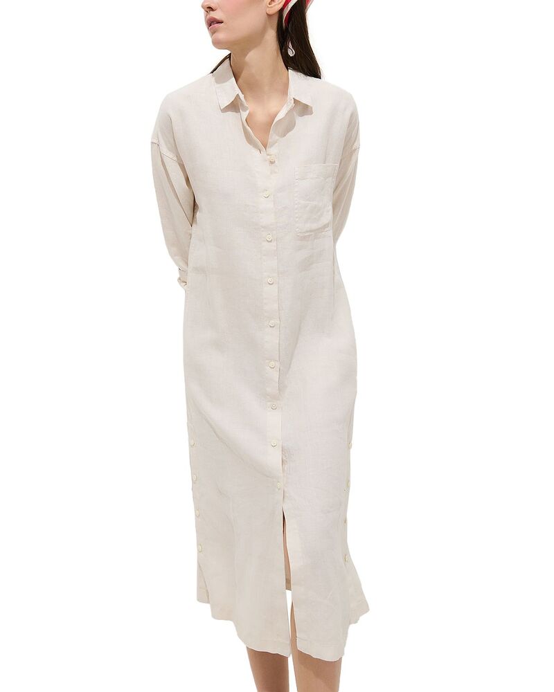 アレックスミル レディース トップス シャツ リネン Alex Mill Kerry Linen Shirt Dress Light Cement