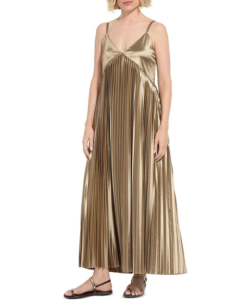 リス レディース トップス ワンピース プリーツ ミディ Lyss Lauren Pleated Midi Dress Celadon