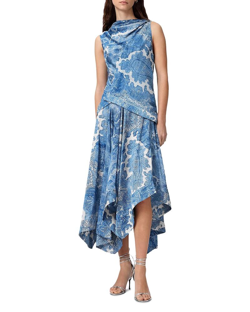 オールセインツ レディース トップス ワンピース ALLSAINTS Prue Dress Joanne Blue ブルー|ReVida 店