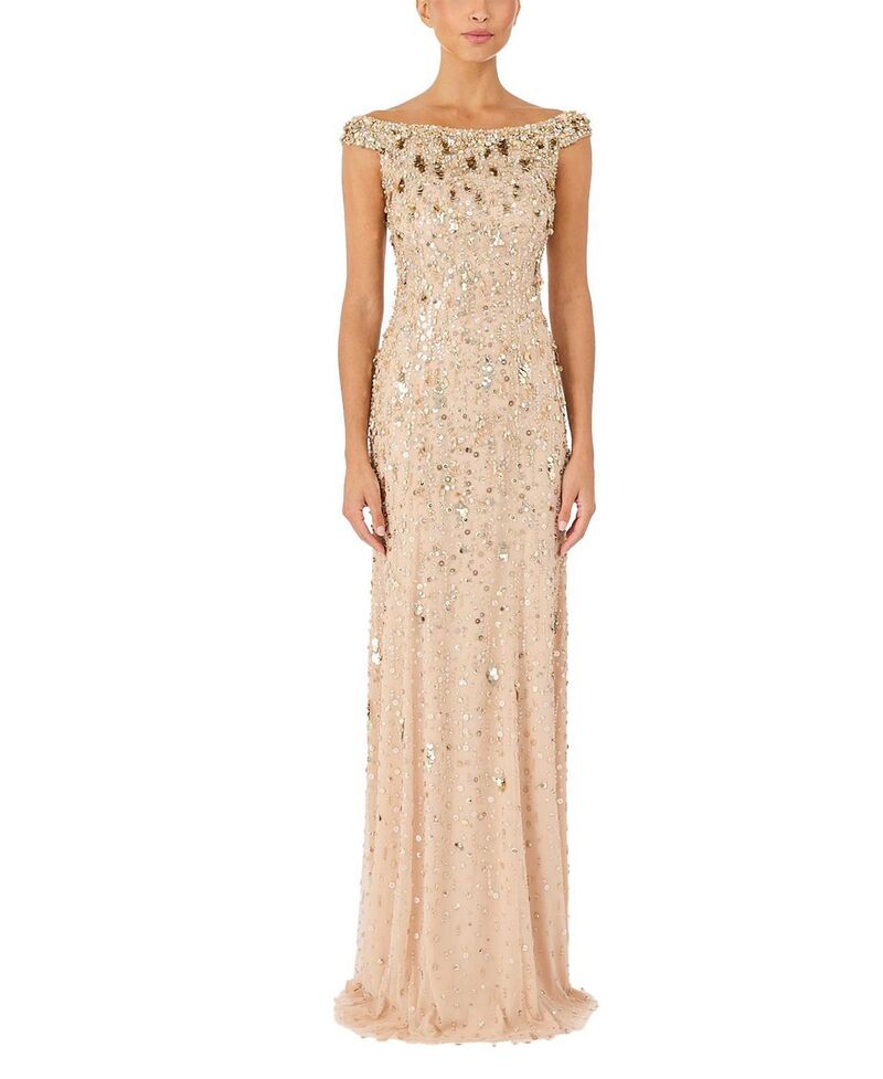 ジェニー・パッカム レディース トップス ワンピース Jenny Packham Jessie Beadedress Illusion|ReVida 店