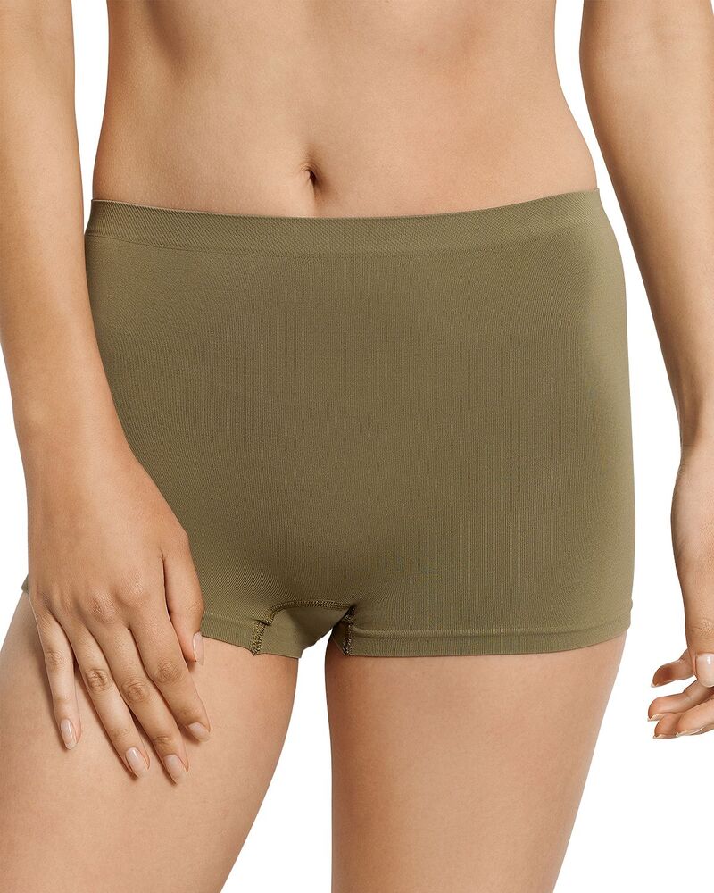 ハンロ レディース アンダーお召しもの ズボン下 Hanro Touch Feeling Boyshort Covert Green 緑であること