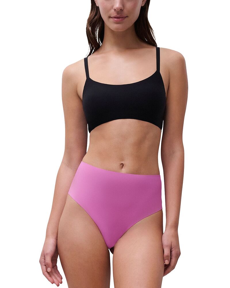 シャントル レディース アンダー御召しもの ズボン下 ご機嫌酉の方角 Chantelle Soft Stretch One Size High Waist Retro Thong Rosebud