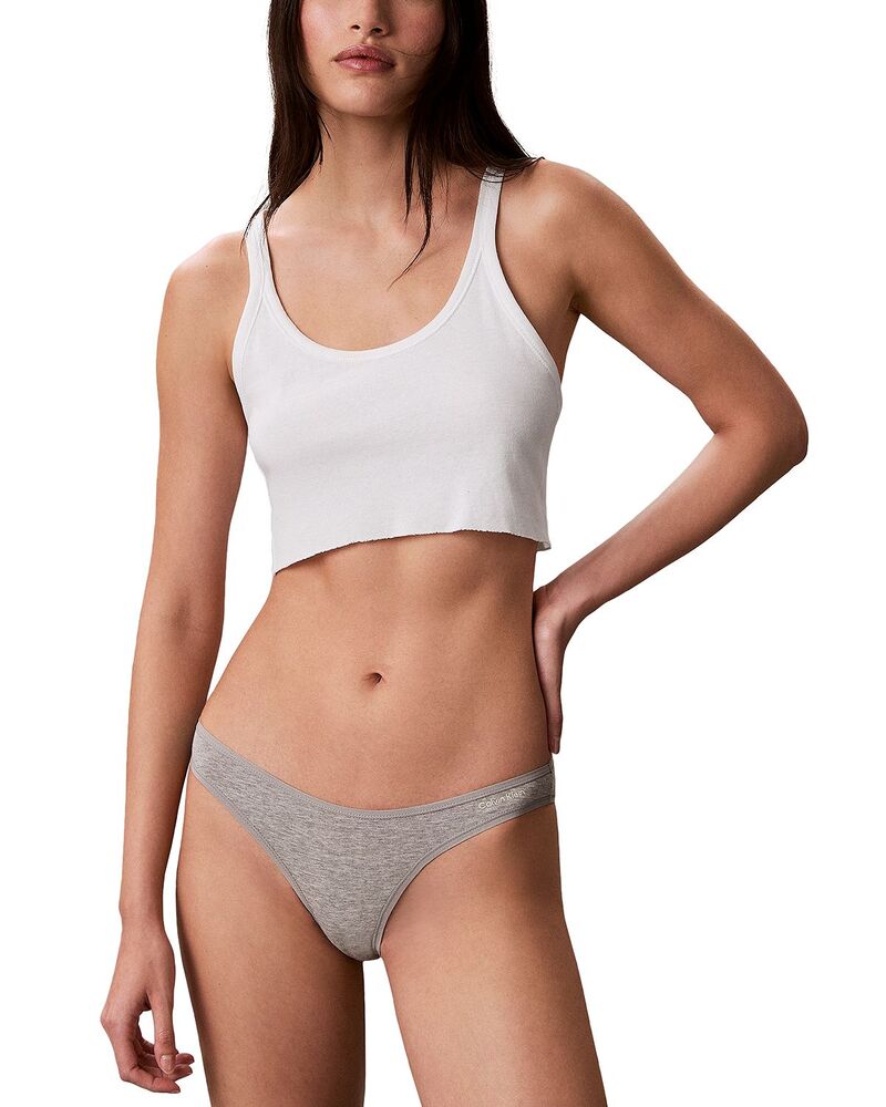 カルバンクライン レディース アンダー御召しもの ズボン下 Calvin Klein Ideal Bikini Grey Heather 薄墨色