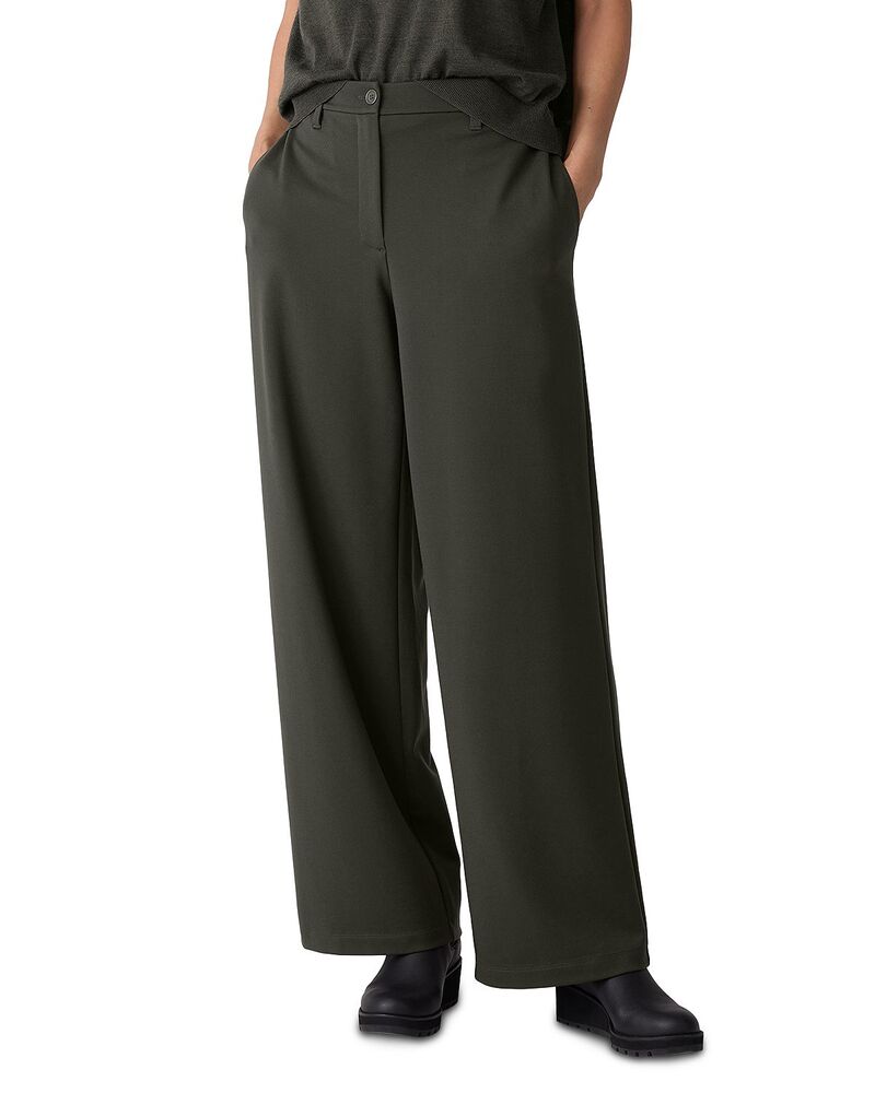 エイリーンフィッシャー レディース ボトムス カジュアルパンツ ワイドレッグ Eileen Fisher Wide Leg Pants Woodland