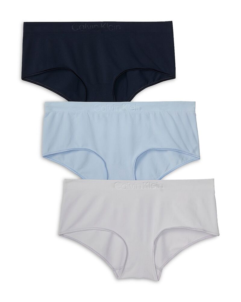 カルバンクライン レディース ボトムス ハーフパンツ・ショーツ ショートパンツ Calvin Klein Bonded Flex Seamless Boyshorts Pack of 3 Shoreline/Blue/Silver ブルー|ReVida 店