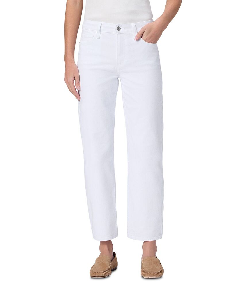 ページ レディース ボトムス ジーンズズボン下 デニム PAIGE Mason Mid Rise Straight Jeans インチ Crisp White 白いこと