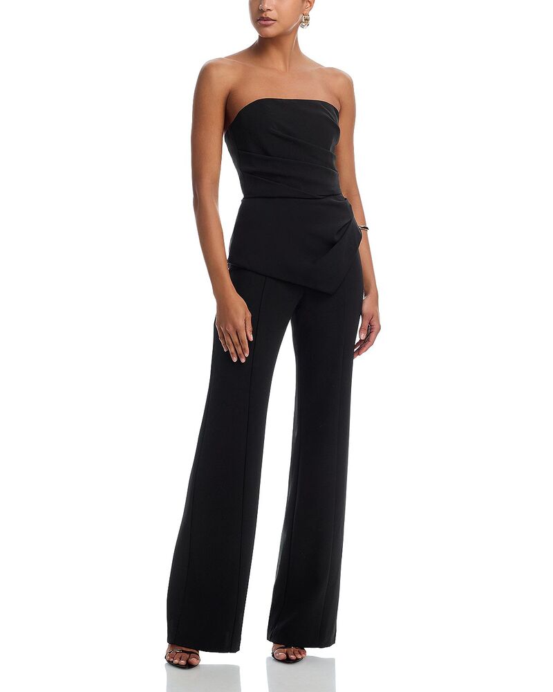 黒いこと頭光 レディース トップス 飛び降りる背広 ストラップレス Black Halo Rockie Strapless Jumpsuit Black 黒いこと