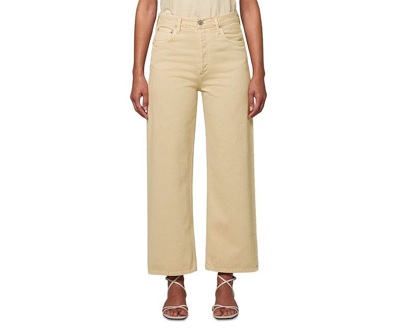 アゴルド レディース ボトムス デニムパンツ ワイドレッグ ジーンズ AGOLDE Ren High Rise Wide Leg Jeans in Lemon Zest Lemon Zest