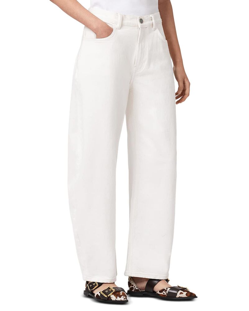 オールセインツ レディース ボトムス デニムパンツ ジーンズ ALLSAINTSadie High Rise Barrel Jeans in Ecru White ホワイト
