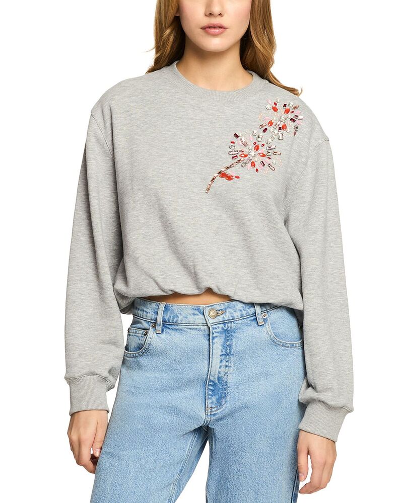 サンク セプト レディース アウター パーカー・スウェット プルオーバー Cinq Septwilight Davin Spark Sweatshirt Heather Grey 薄墨色
