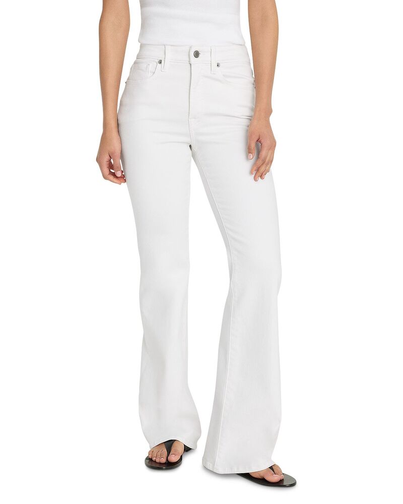 好ましいアメリカン レディース ボトムス ジーンズズボン下 デニム Good American Good Legs Flared Jeans インチ White001