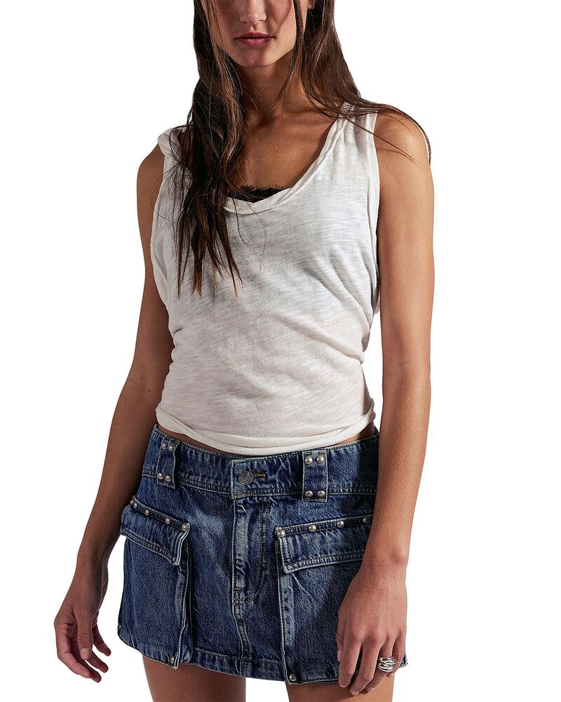 フリーピープル レディース ボトムスカート ミニ デニム Free People Hera Studdedenimini Skirt Juno デニム
