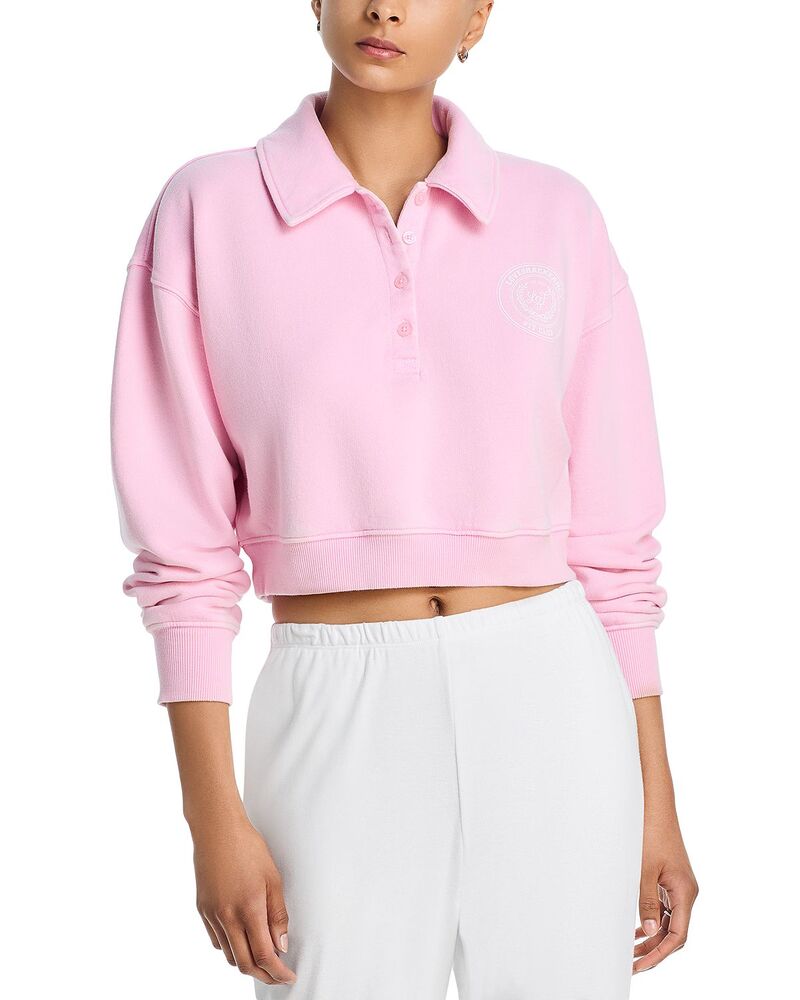 ラブスハックファンシー レディース アウター パーカー・スウェット スポーツシャツ LoveShackFancy Menzelle Polo Sweatshirt Peony Macaron