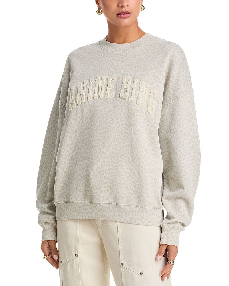 アニービン レディース アウター パーカー・スウェット ティーシャツ ロゴタイプ Anine Bing Miles Logo Sweatshirt Print
