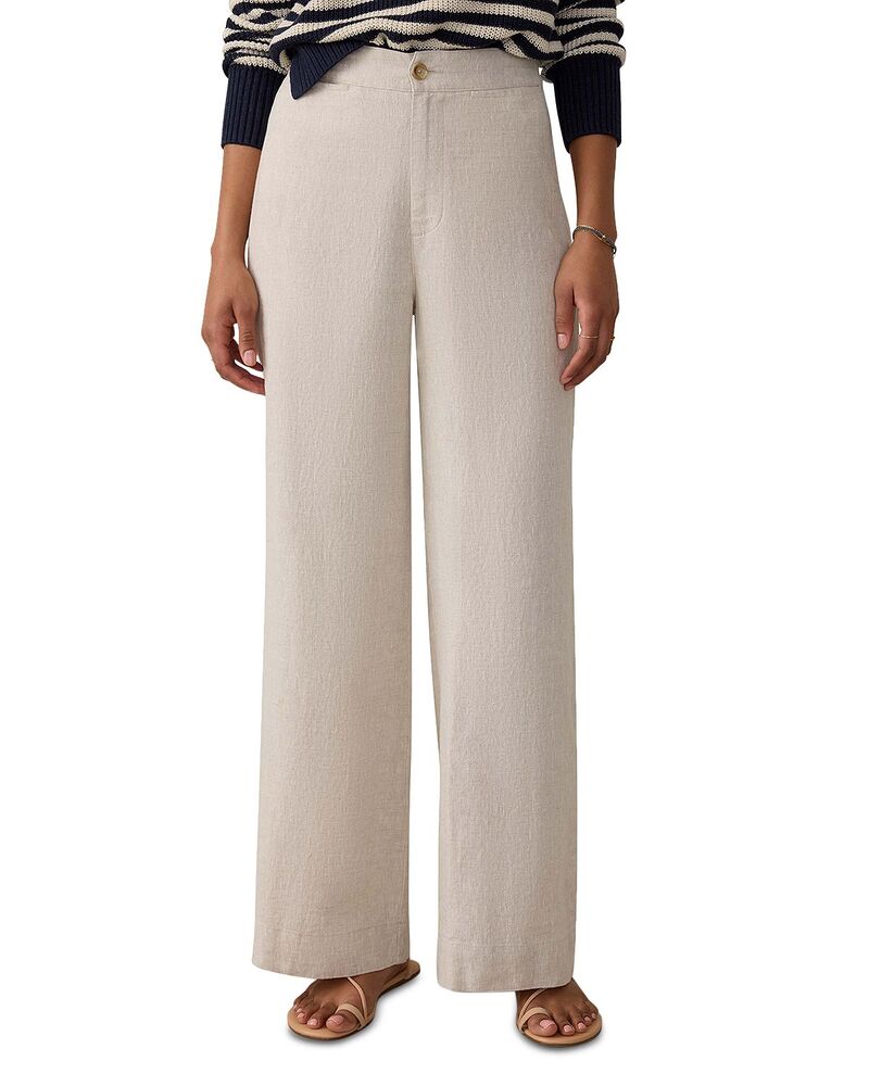 ファレティ レディース ボトムス 心地好いズボン下 ワイドレッグ リネン Faherty Sun Strider Wide Leg Linen Pants Flax