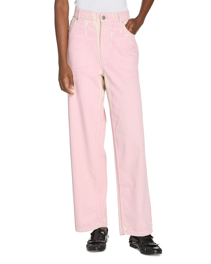 マルニ レディース ボトムス カジュアルパンツ ローライズ プリント Marni Printed Low Rise Pants Pink ピンク