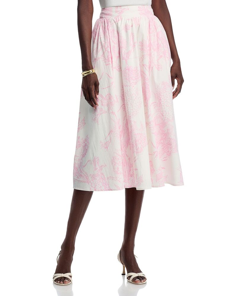 ティー・タハリ レディース ボトムスカート ミディ Tahari Pull on Midi Skirt Etheral Garden|ReVida 店