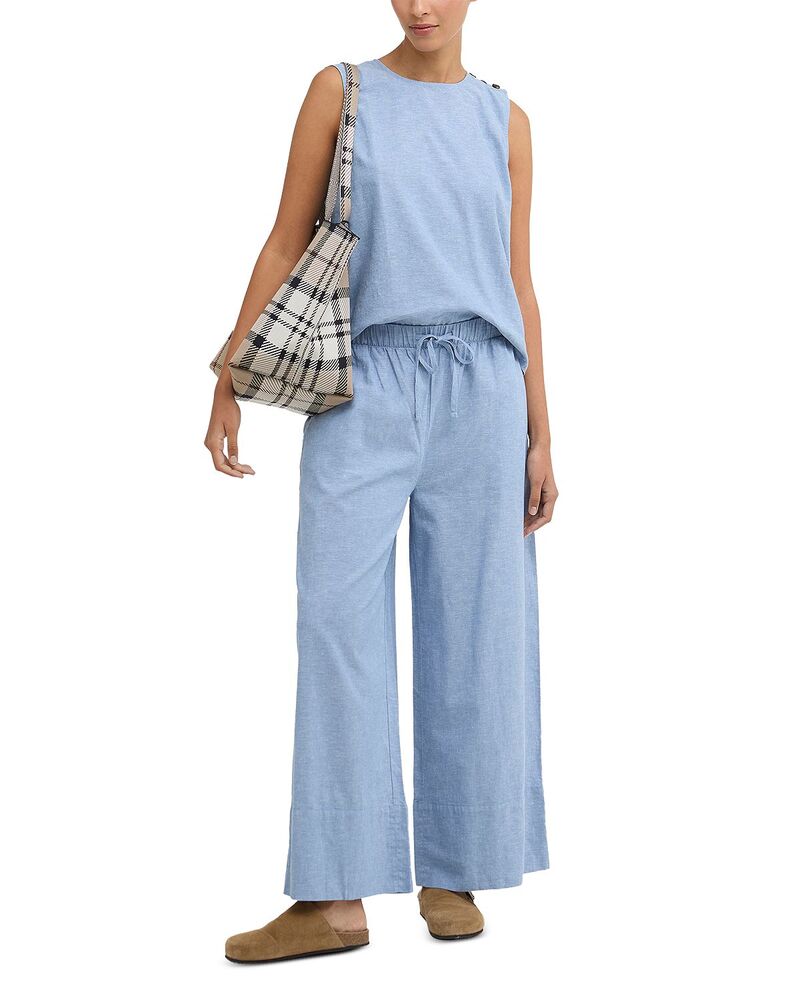 バブアー レディース ボトムス カジュアルパンツ Barbour Josie Drawstring Pants Light Chambray｜ReVida 店 29,120円