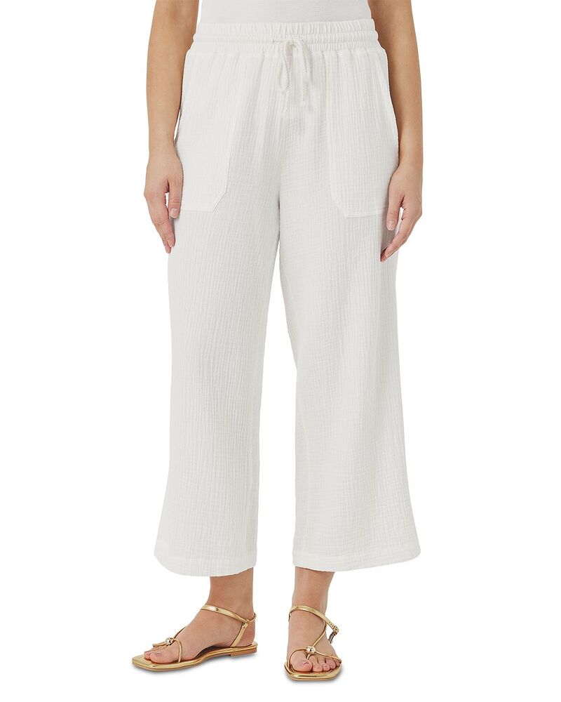 スプレンディット レディース ボトムス 心地好いズボン下 Splendid Ava Gauze Pants White 白いこと