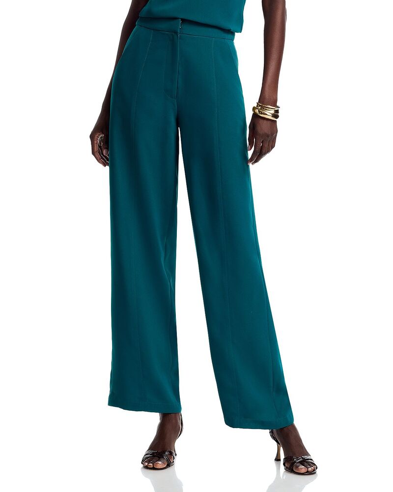 ミソック レディース ボトムス カジュアルパンツ ワイドレッグ クレープ Misook Naomi Wide Leg Crepe de Chine Pantspruce