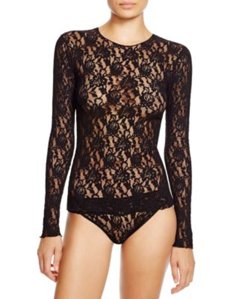 ハンキーパンキー レディース トップス シャツ レース Hanky Panky Signature Lace Long Sleeve Top One-Size