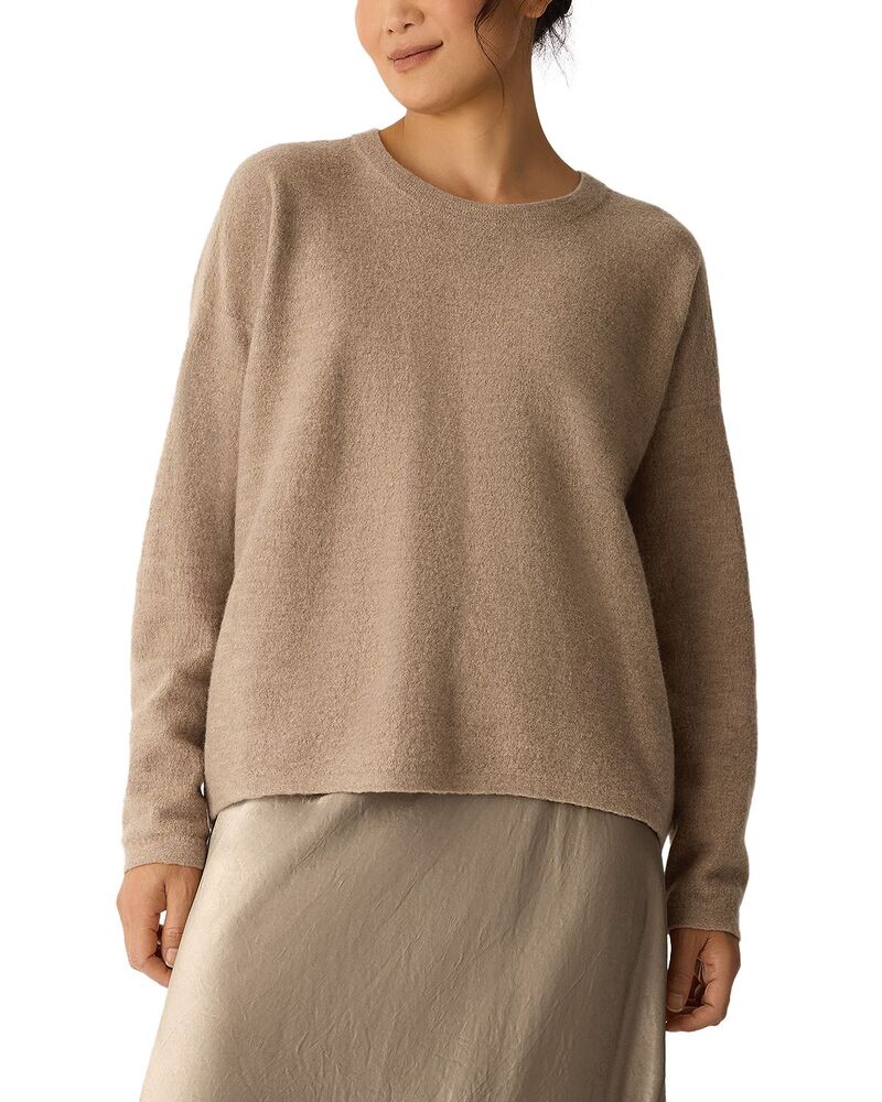 エイリーンフィッシャー レディース アウター ニット・セーター クルーネック ウール Eileen Fisher Wool Crewneck Sweater Biscuit 33,670円