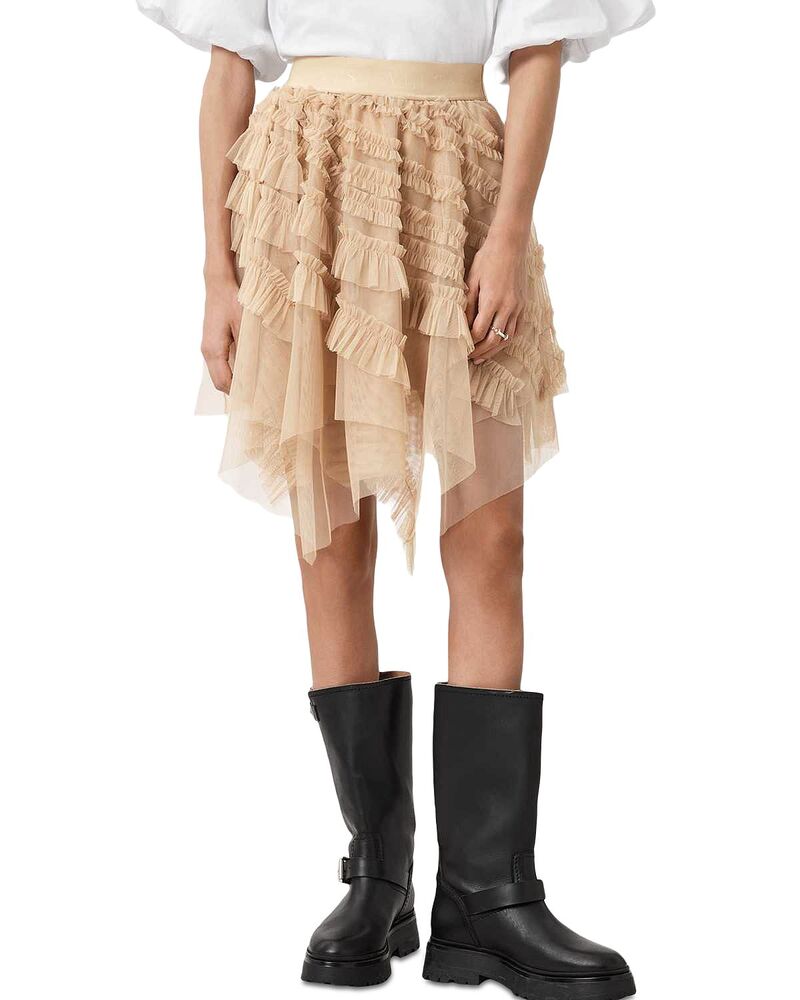 オールセインツ レディース ボトムスカート チュール ALLSAINTS Jayde Tulle Skirt Blush Pink ピンク