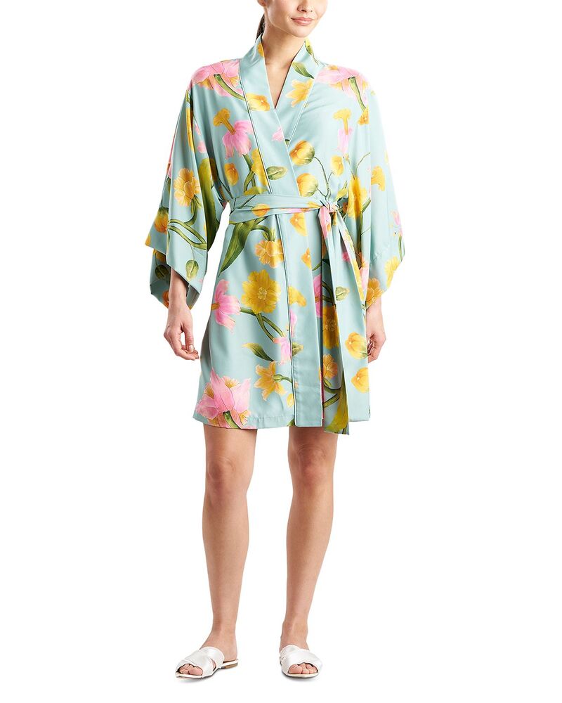 ナトリ レディース アンダーお召しもの ナイト爵お召しもの Natori Solene Matte Charmeuse Wrap Robe Multi マルチ色合い