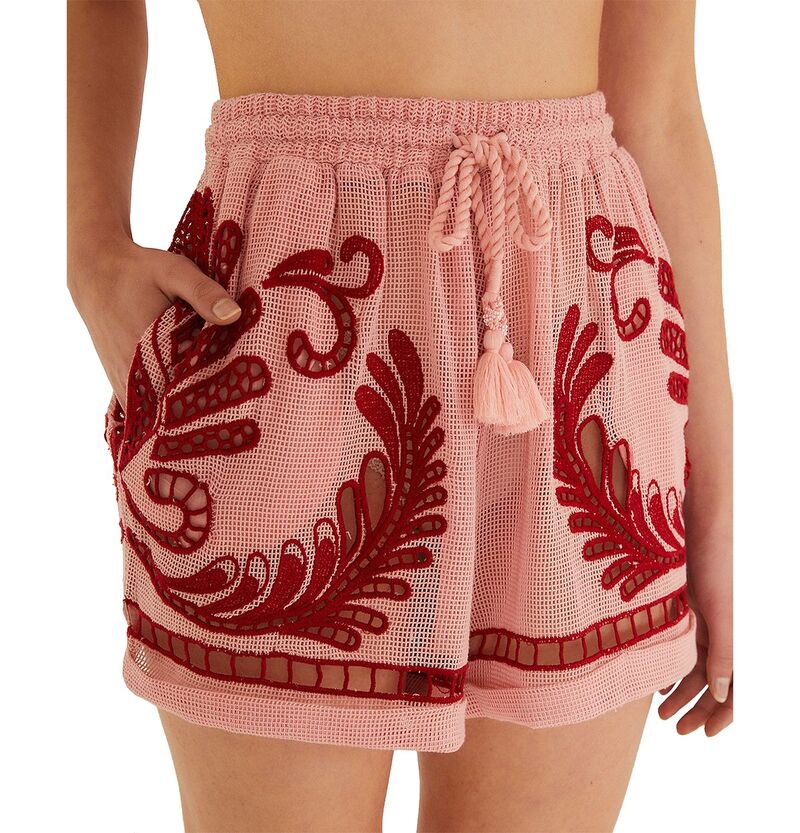 ファーム レディース ボトムス ハーフパンツ・ショーツ ショートパンツ FARM Rio Arabesc Shortswim Cover-Up Light Pink ピンク