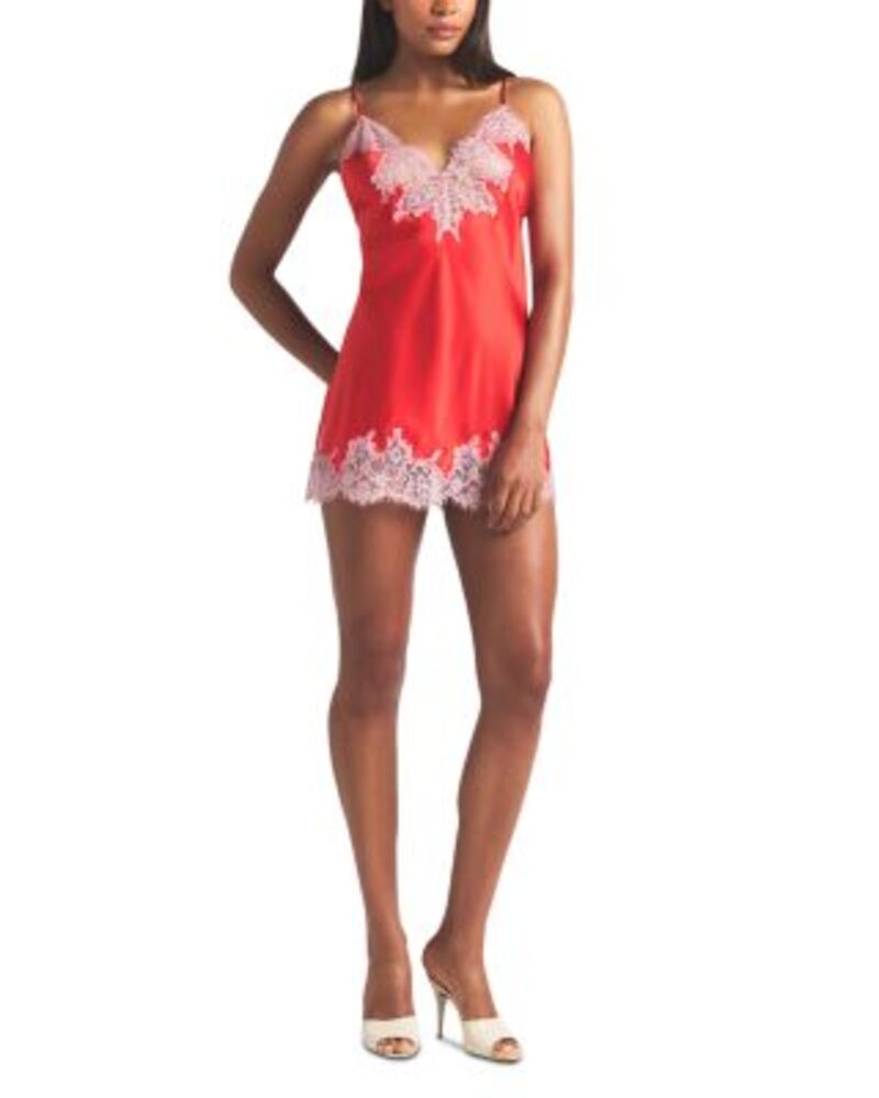 スキムズ レディース トップス ワンピース レーストリム ミニ シルク レース SKIMSilk Blend Lace Trimini Slip Dress One-Size