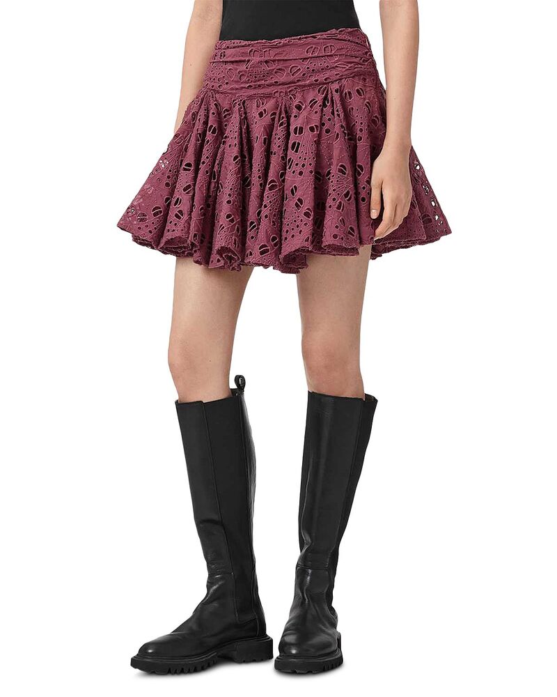 オールセインツ レディース ボトムスカート ALLSAINTS Dotty Skirt Raspberry｜ReVida 店