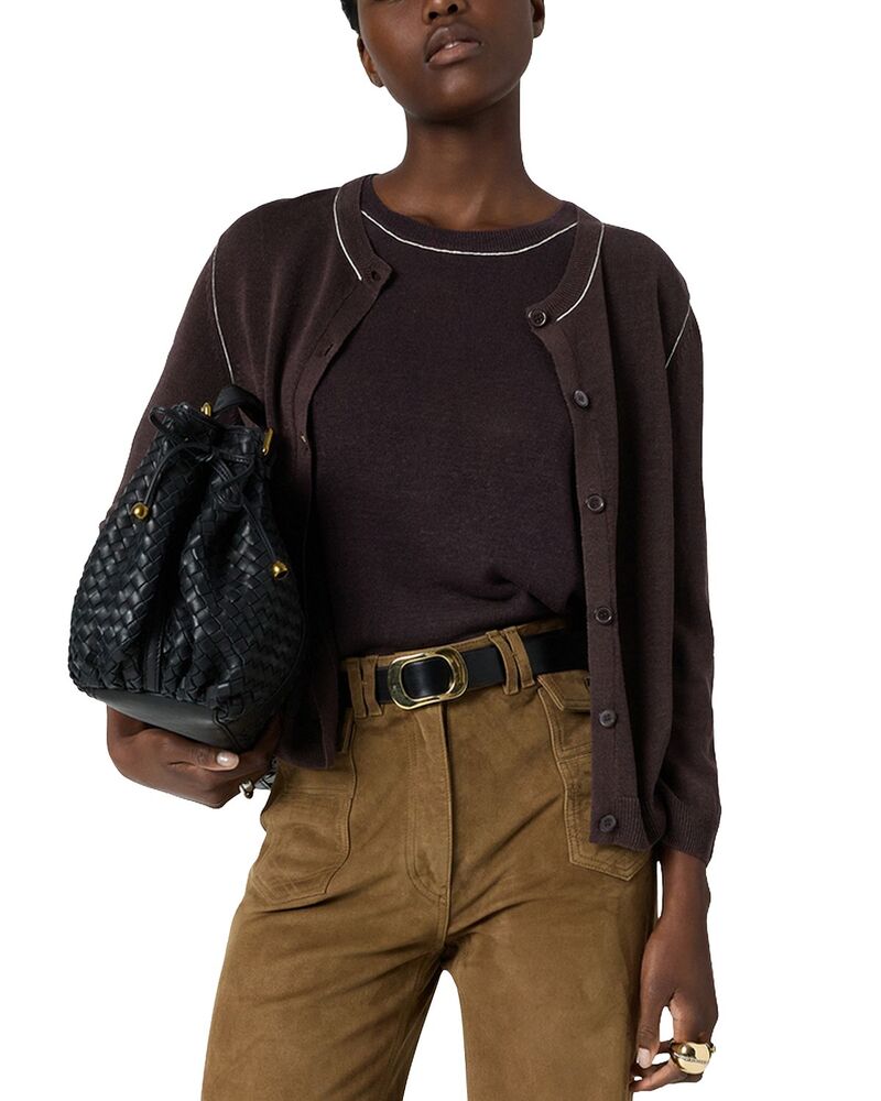 ジェラルド・ダレル レディース アウター カーディガン Gerardarelorys Buttoned Cardigan Brown ブラウン