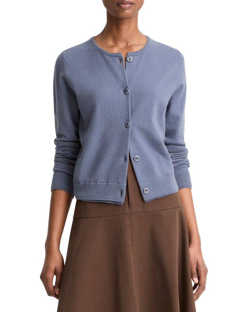 ヴィンス レディース アウター カーディガン セーター Vince Scallop Trim Cardigan Sweater Azul