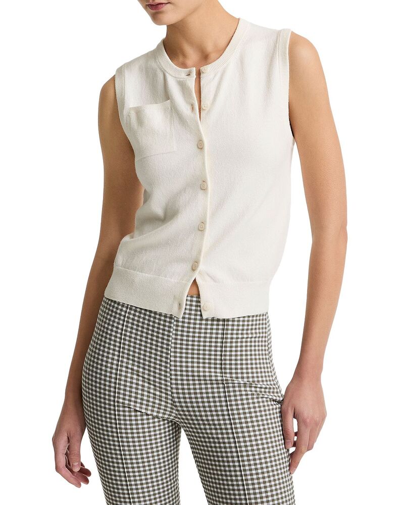 ヴィンス レディース アウター ニット・セーター カーディガン Vince Patch Pocket Cardigan Off White オフホワイト