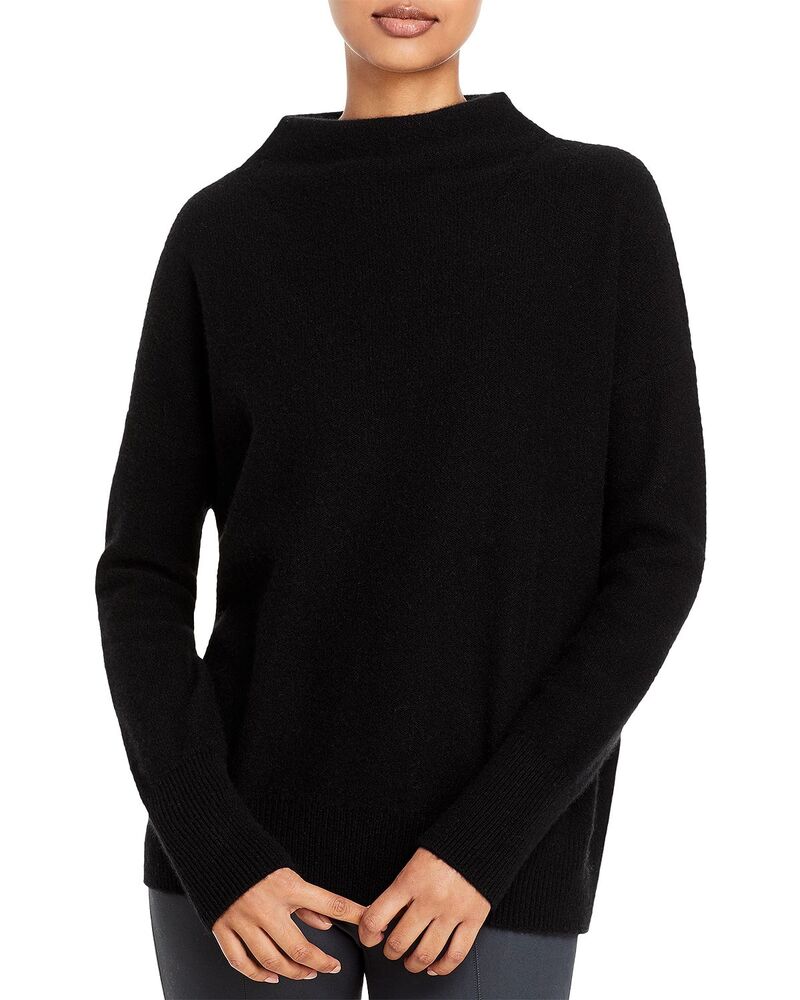 ヴィンス レディース アウター ニット・セーター スタンドネック Vince Boiled Cashmere Funnel Neck Sweater Black ブラック｜ReVida 店