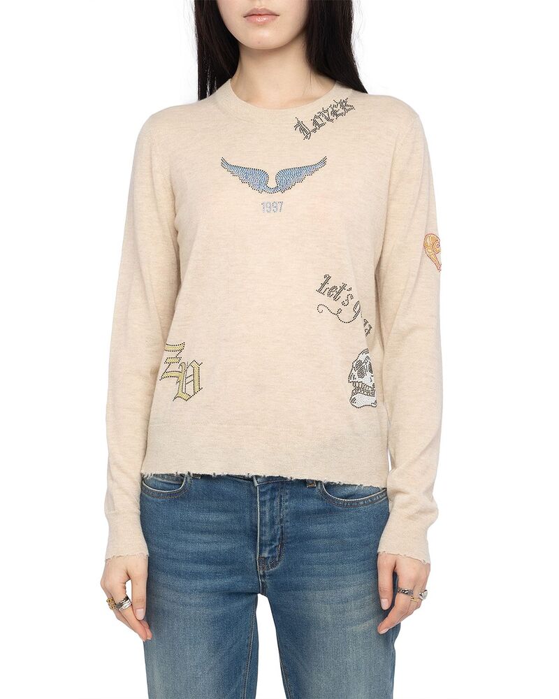 ザディグ エ ヴォルテール レディース アウター ニット・セーター Zadig & Voltaire Miss Cashmere Sweater Cream クリーム