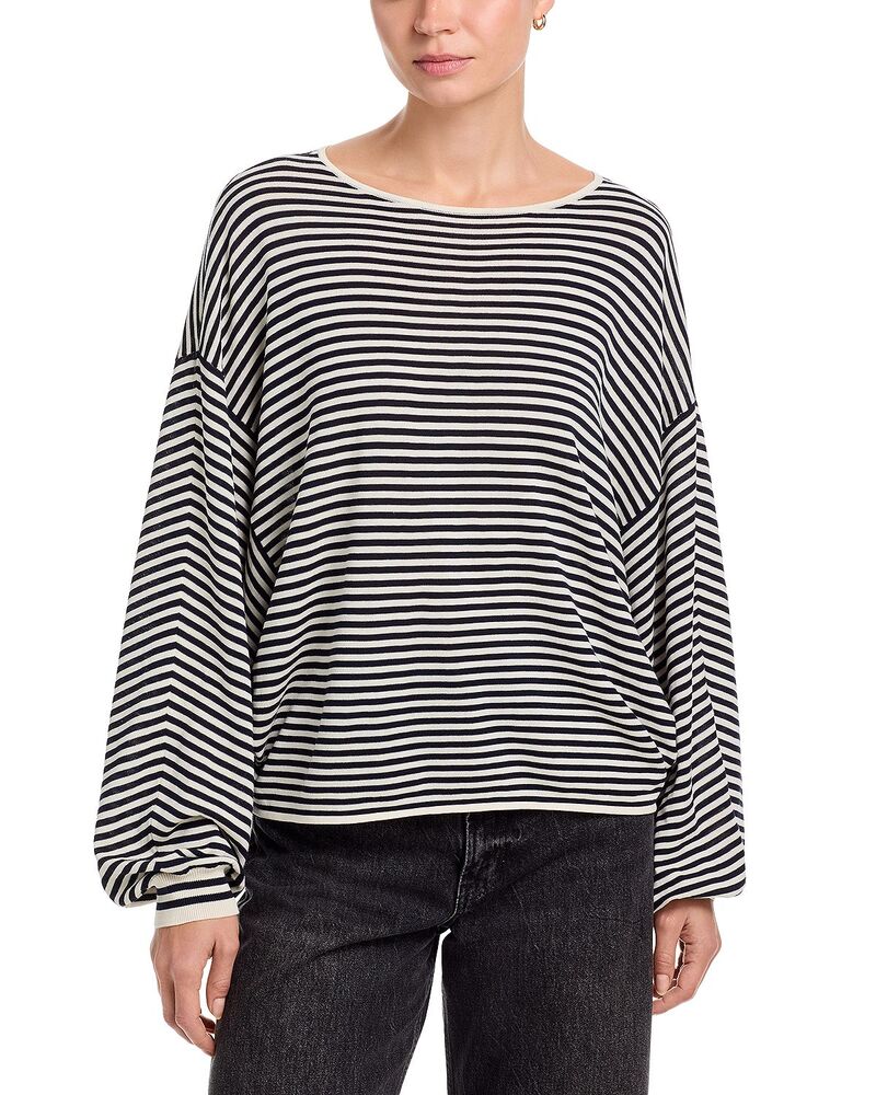 フレーム レディース アウター ニット・セーター FRAME The Striped Slouchy Sweater Creamulti クリーム