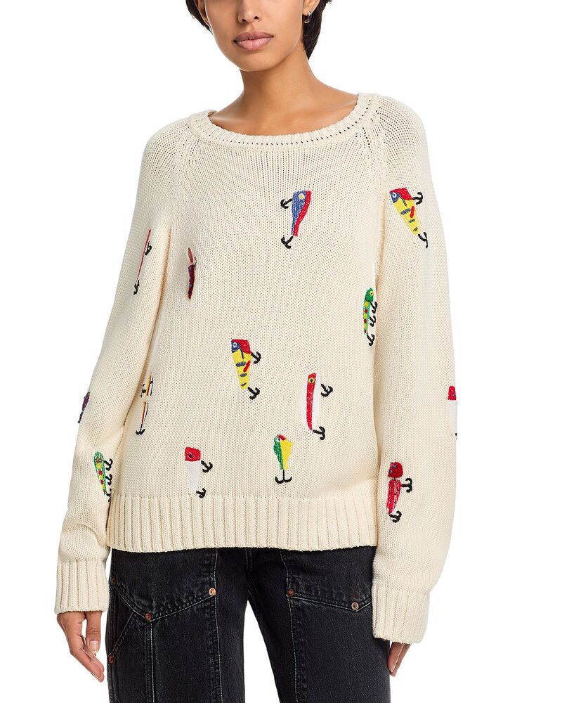 マザー レディース アウター ニット・セーター MOTHER The Raglan Pullover Sweater Catch Of The Day|ReVida 店
