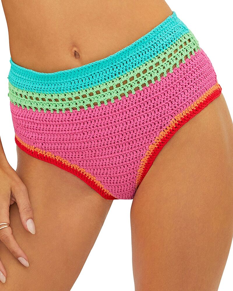 ビーチライオット レディース 水着 ボトムスのみ Beach Riot Karmen Bikini Bottom Aqua Haze Colorblock アクア