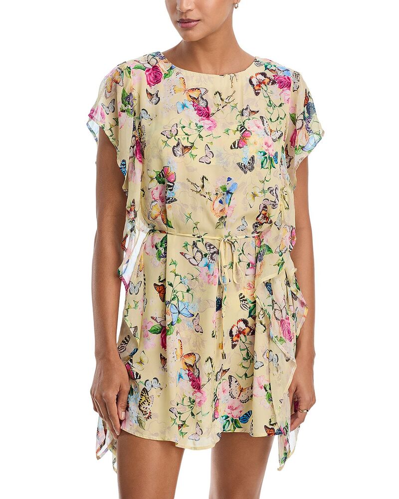 ラジャンス レディース トップス 衣装 L\u0027AGENCE Alia Garden Butterflies Tunic Dresswim Cover-Up Multi マルチ色合い