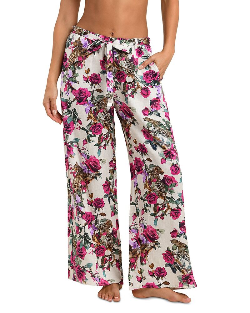ラジャンス レディース ボトムス カジュアルパンツ L'AGENCE Geraldine Rose Leopard Jungle Swim Cover-Upants Multi マルチカラー｜ReVida 店