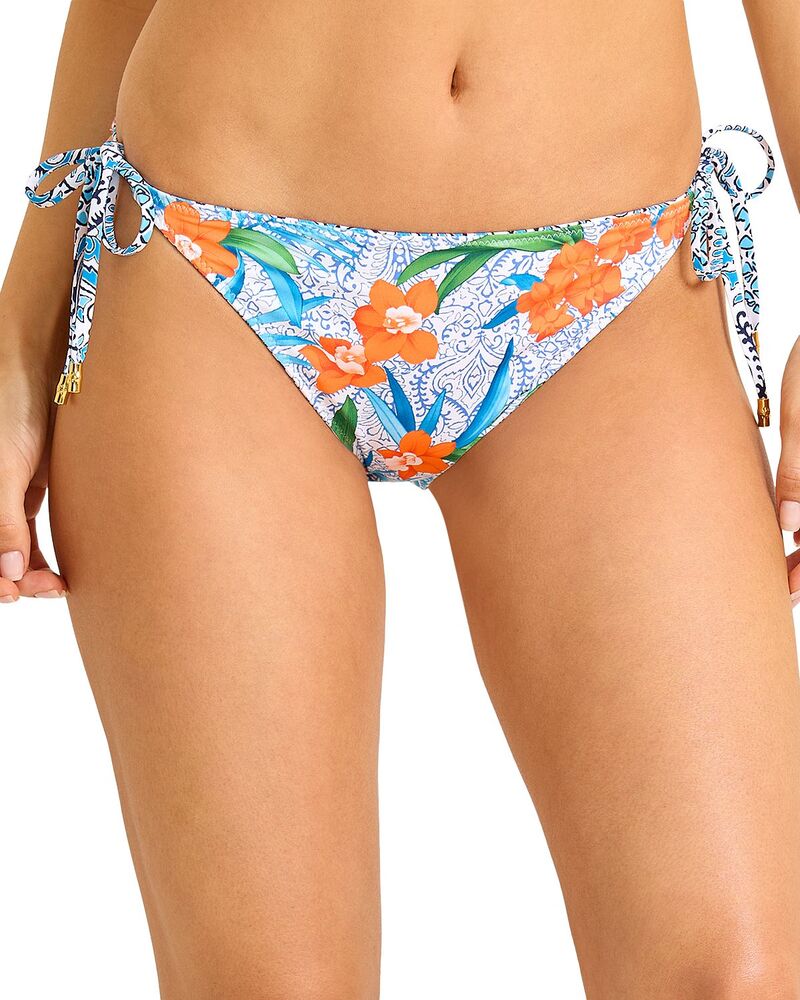 トッミーバハマ レディース 水着 ボトムスのみ Tommy Bahama Goa Tropical Reversible String Bikini Bottom White Rev ホワイト