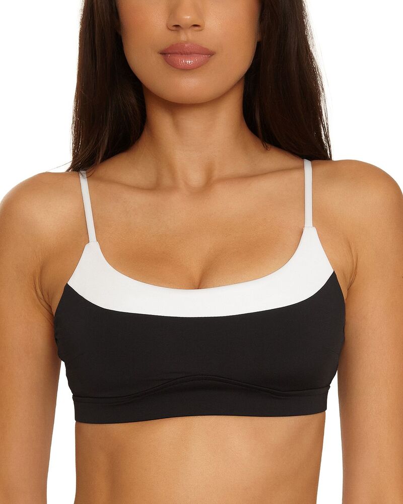 ベッカバイレベッカバーチュー レディース 水着 トップのみ BECCA by Rebecca Virtue Sport Mode Bralette Bikini Top Black ブラック