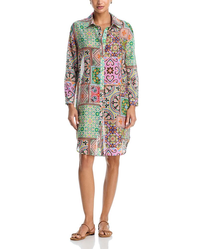 ジョニーワズ レディース トップス シャツ Johnny Was Long Shirt Dress Cover Up Lanthe｜ReVida 店