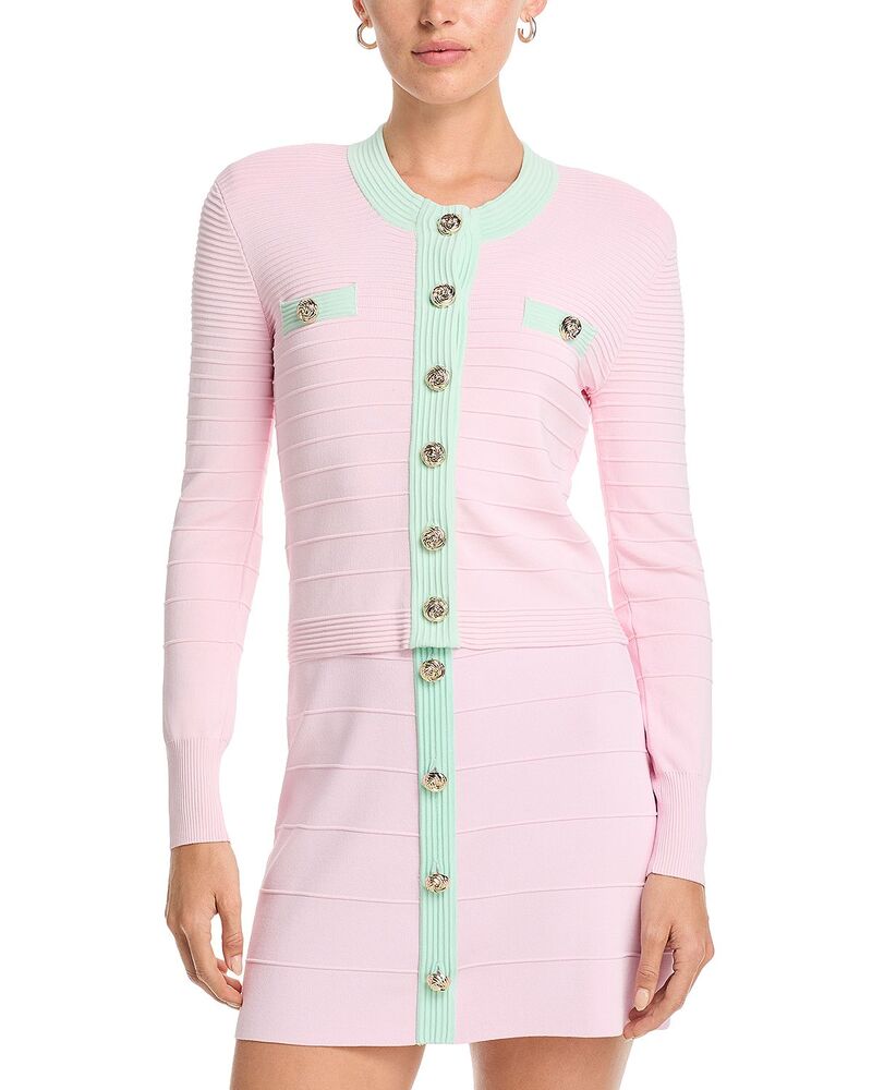 ジェネレーションラブ レディース アウター カーディガン Generation Love Lilla Bandage Cardigan Rose Pink/Mint ピンク