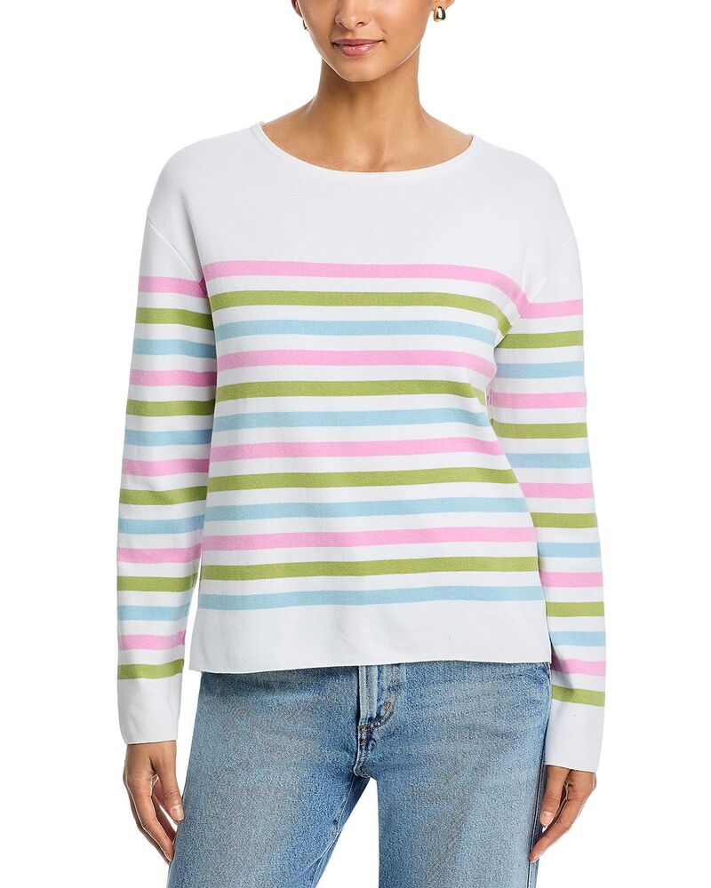 セイントジェームス レディース トップス Tシャツ コットン Saint James Ecrins Cotton Tri Long Sleeve Tee Accalmie