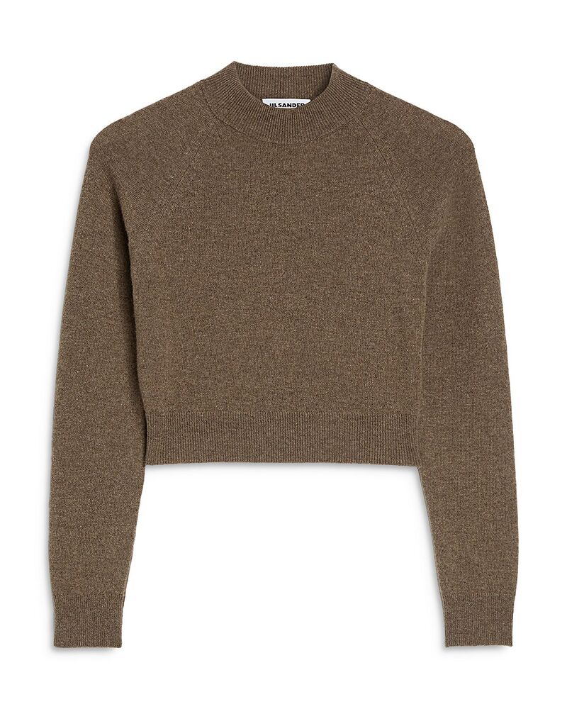 ジル・サンダー レディース アウター ニット・セーター クルーネック ウール Jil Sander Wool Cashmere Crewneck Sweater Espresso